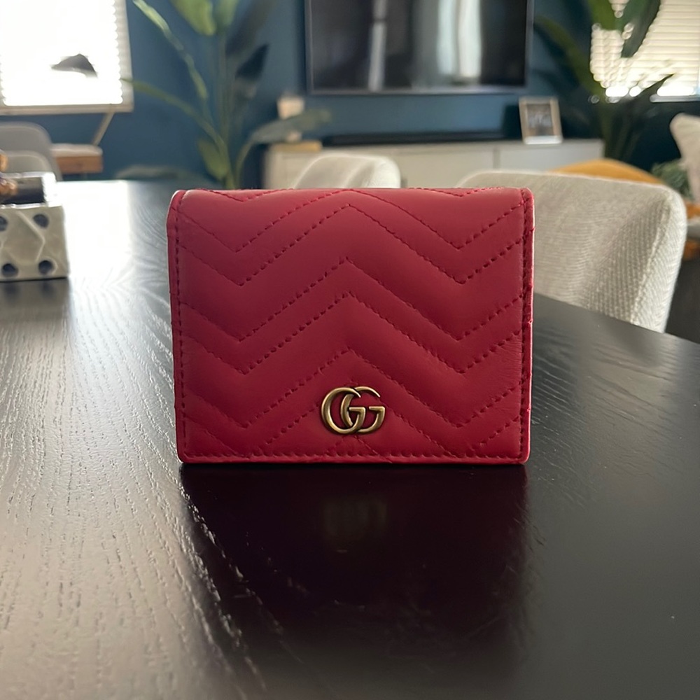 GG Marmont Card Case Wallet